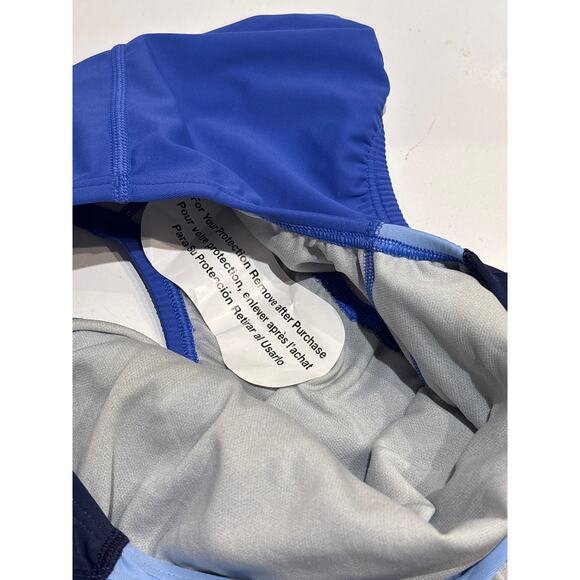 SPEEDO NWT Quantum Fusion Splice Hyper Blue UPF 50+ One Piece Swimsuit 6 - Picture 6 of 8